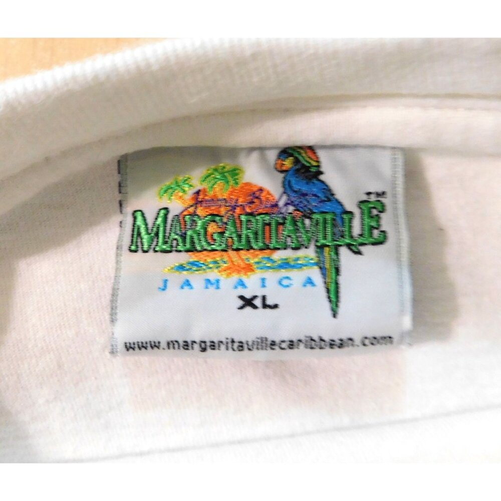 Jimmy Buffett Margaritaville Tee Shirt XL Ocho Rios Jamaica White Vintage 1998 - Picture 9 of 10